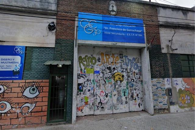 Derrumbe de un techo en una escuela